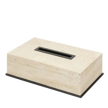 GIOBAGNARA | POSITANO MARBLE RECTANGULAR TISSUE HOLDER #1 | $1,475.00