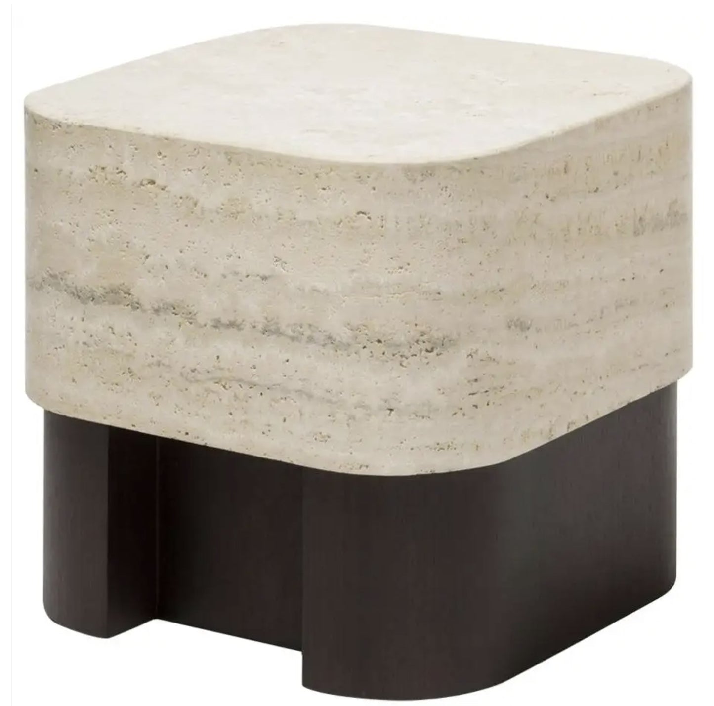 GIOBAGNARA | TRAVERTINE LARGE SIDE TABLE | $8,473.00