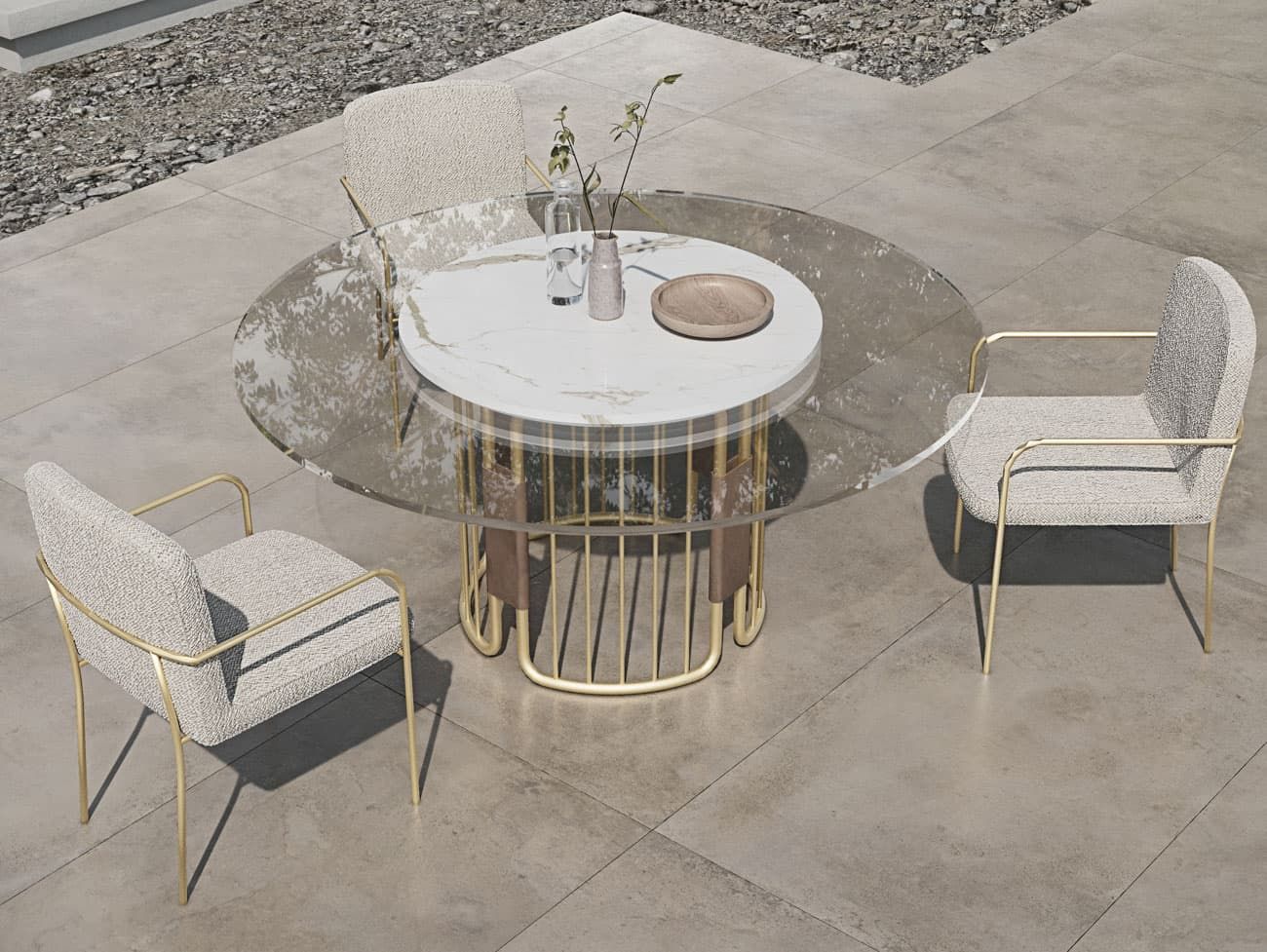 FORMITALIA OUTDOOR | Glam Dining Chair - $13,184.00