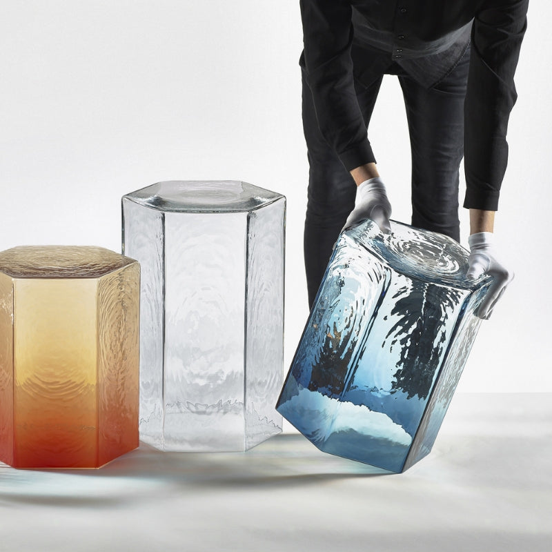 BOMMA CLEAR HEX TABLE | $1,017.00 - $1,835.00