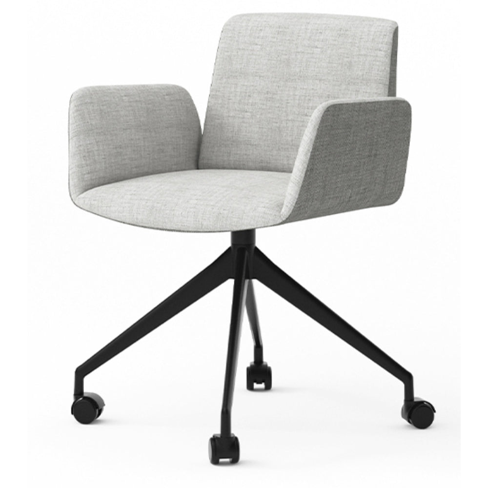 Hug Fully Upholstered Metal Dining Chair by Punt