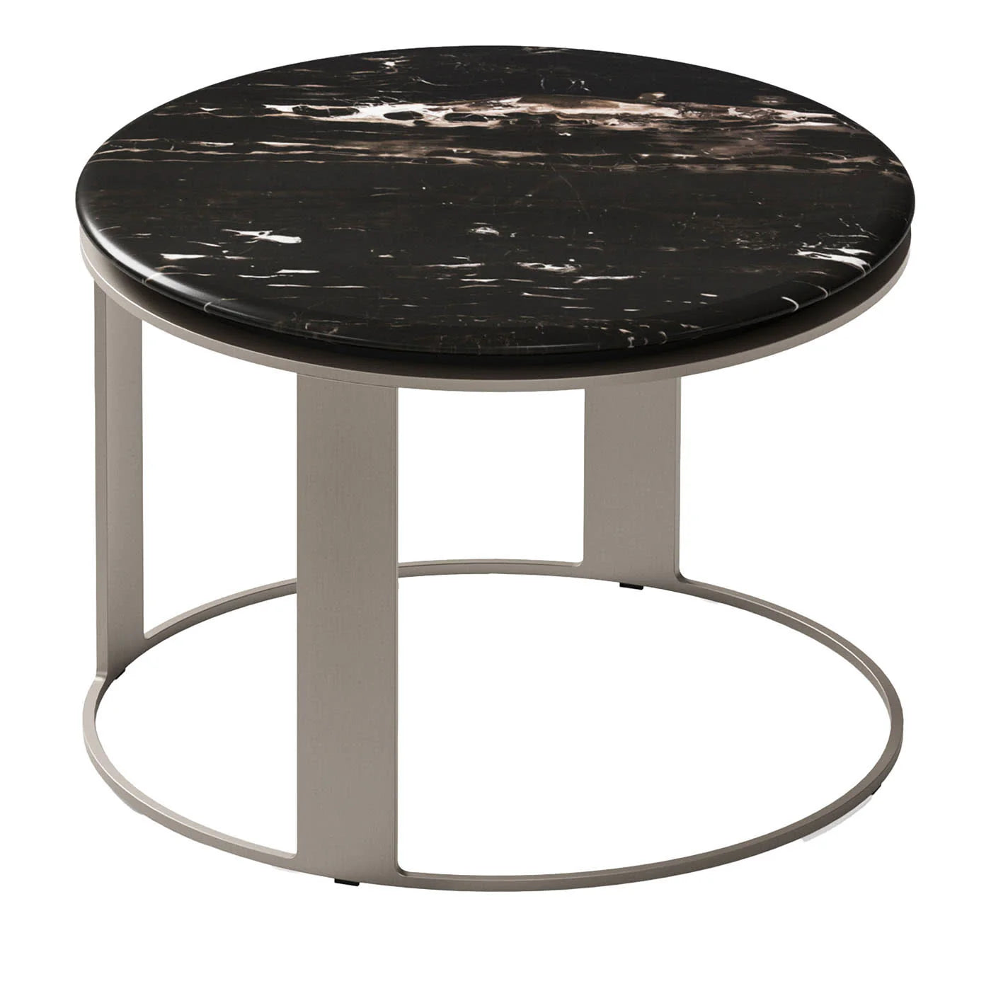 DENIS BLACK PORTERO MARBLE COFFEE TABLE I $7,250.00