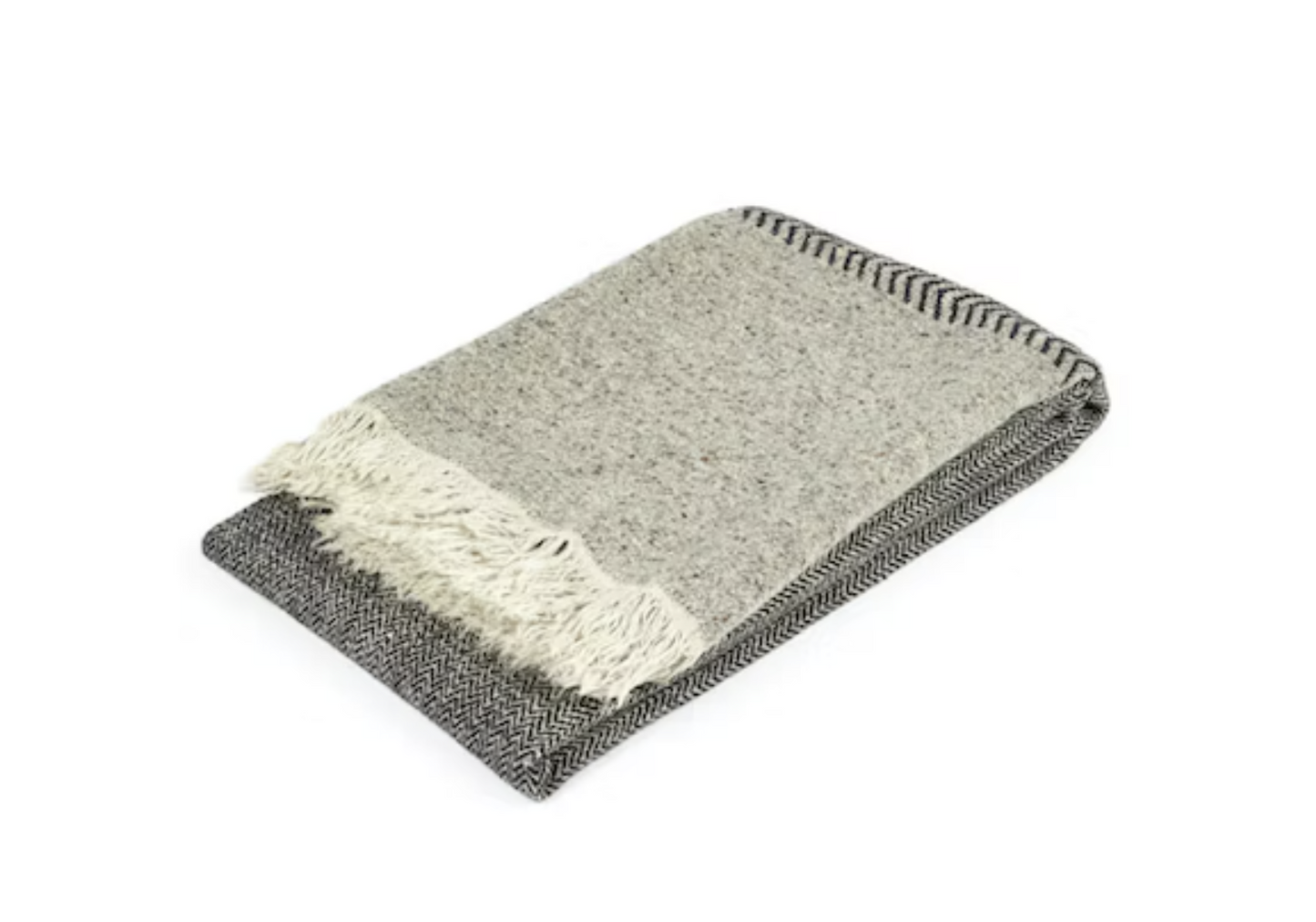 JULES THROW - Black Herringbone $651.00
