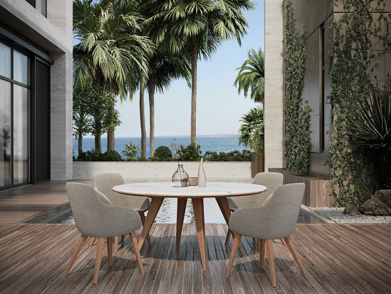 FORMITALIA OUTDOOR | Kawloon Dining Chair - $3,055.00