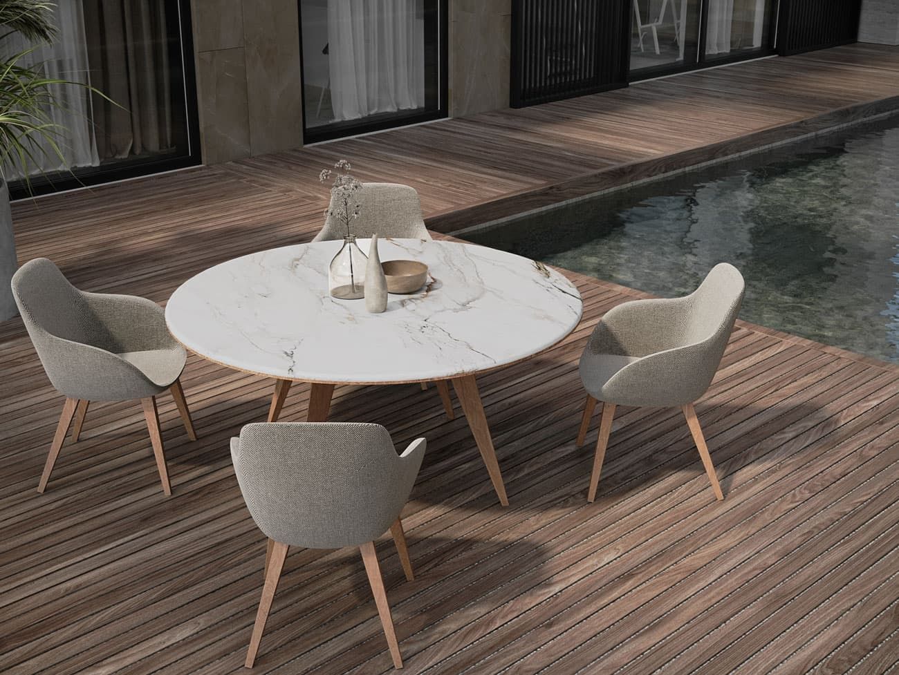 FORMITALIA OUTDOOR | Kawloon Dining Chair - $3,055.00