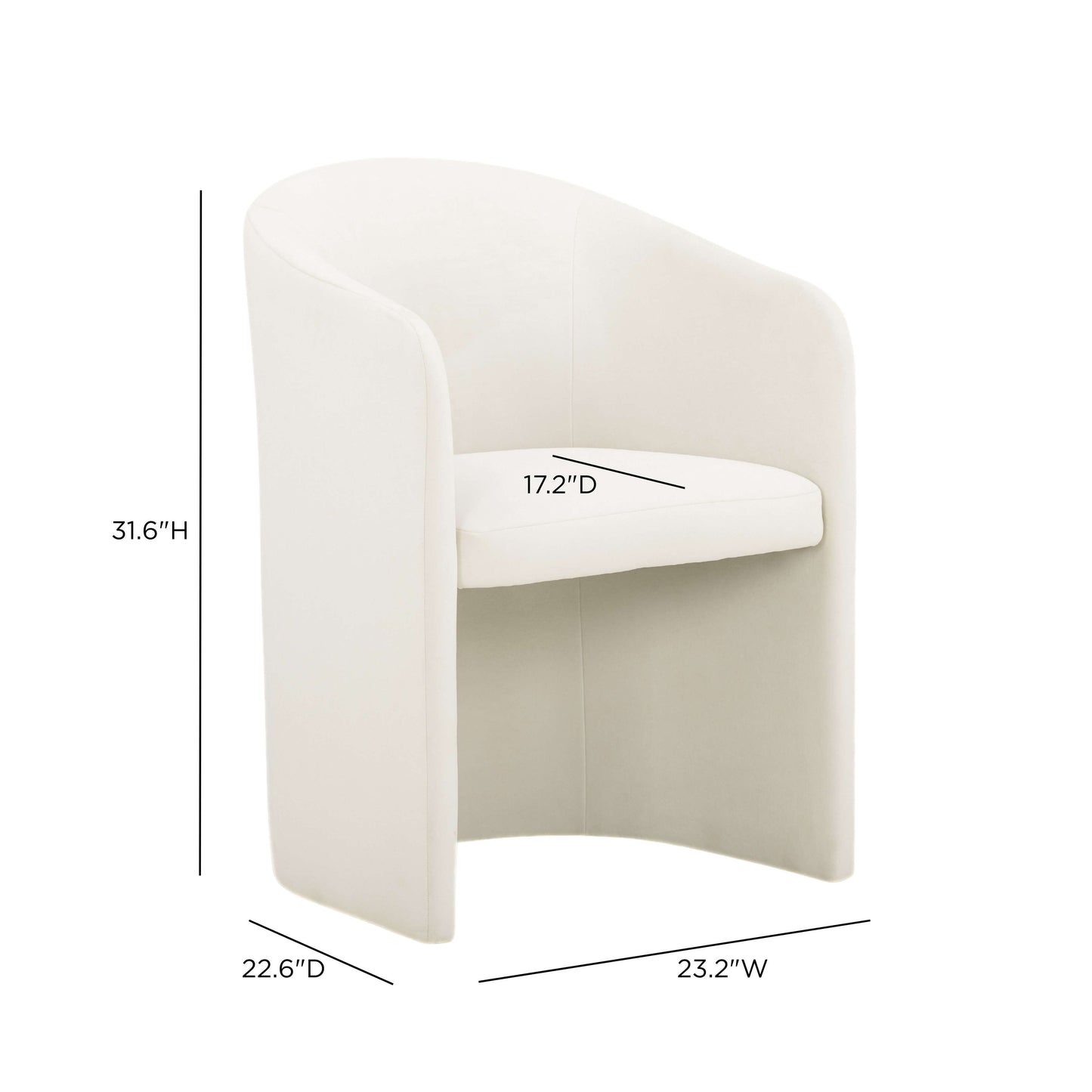 TOV FURNITURE | Seraphina Performance Velvet Dining Chair | $746.13