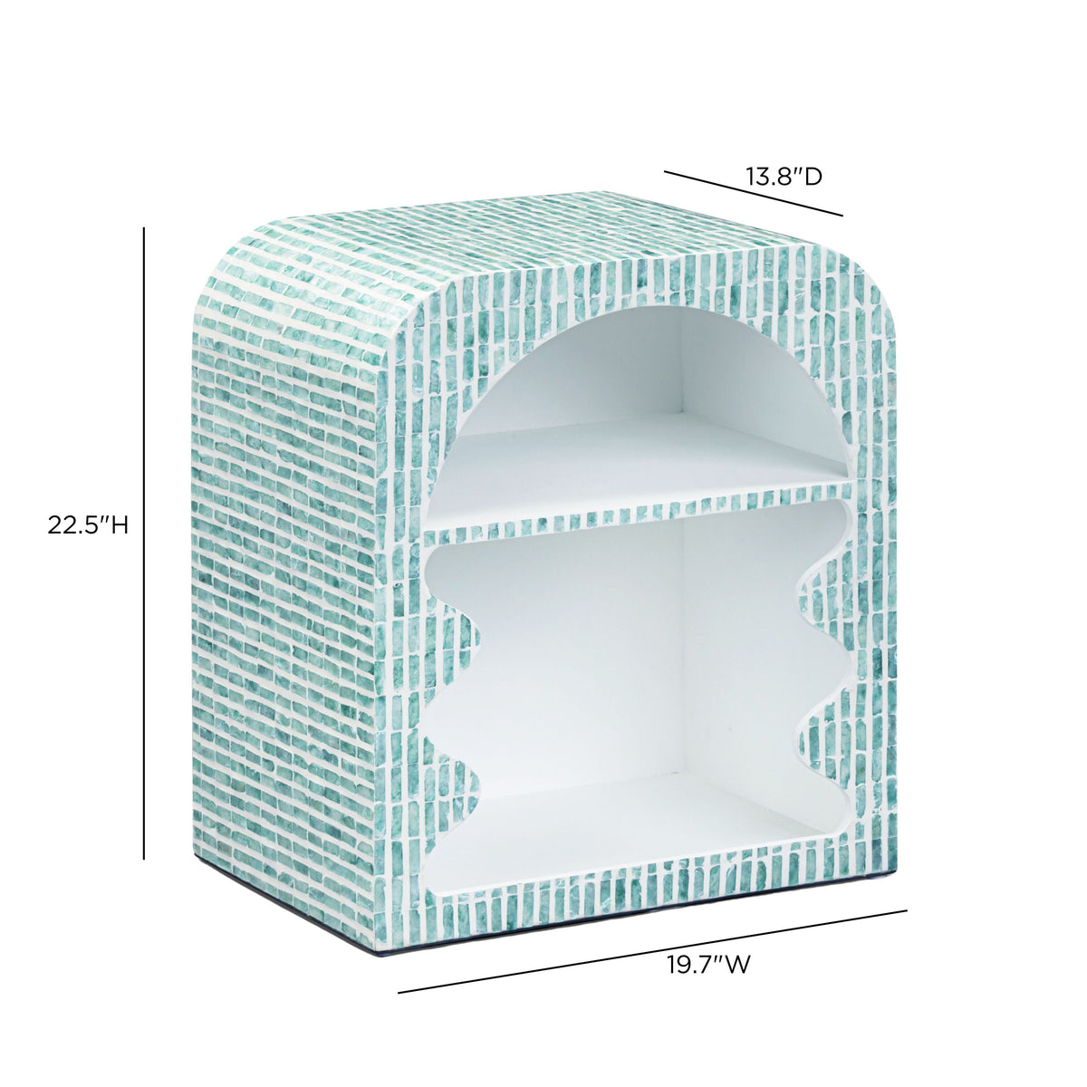 TOV FURNITURE | Jess 20" Capiz Shell Nightstand | $473.22