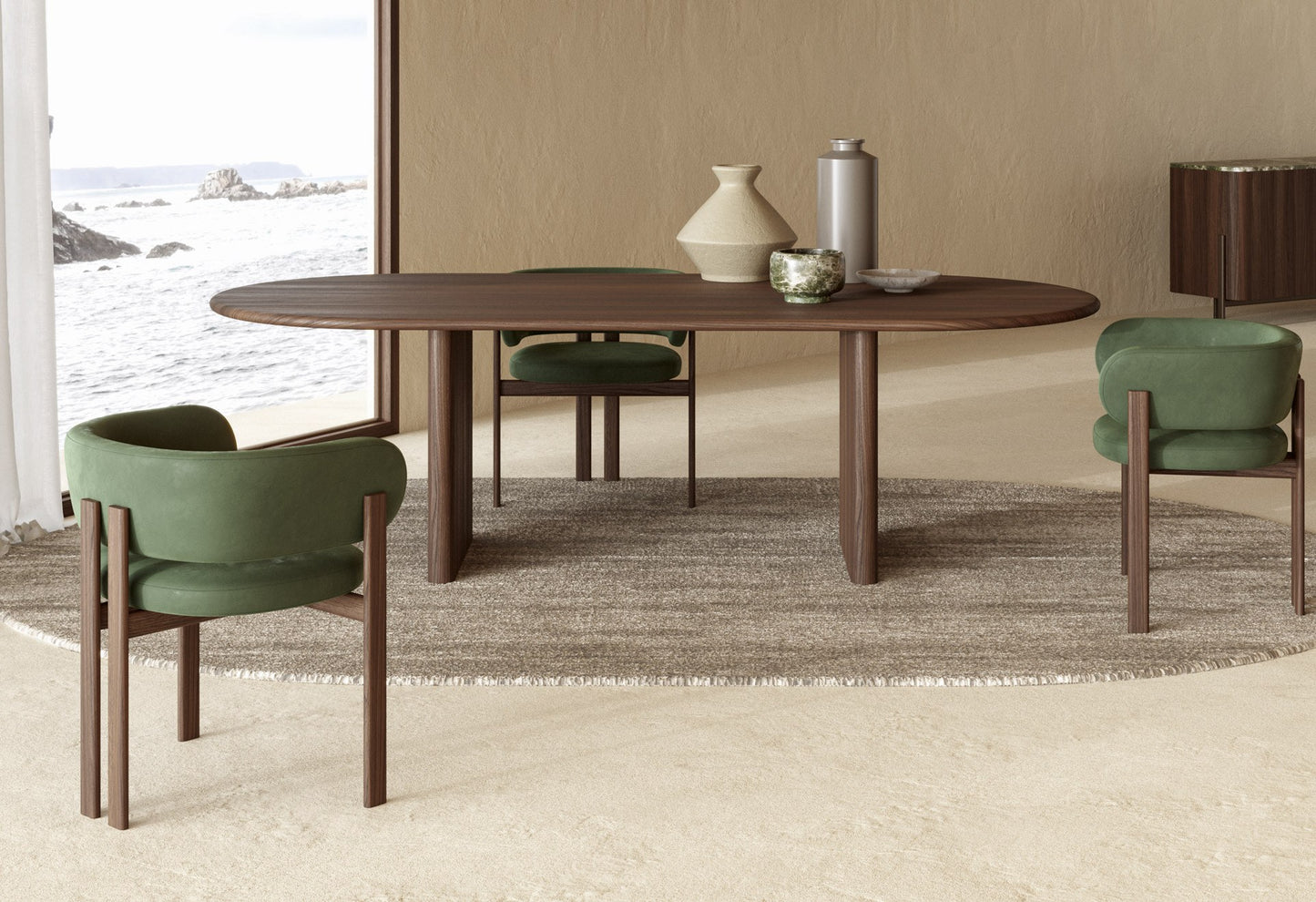 MONOLITH l dining table by NATUREDESIGN