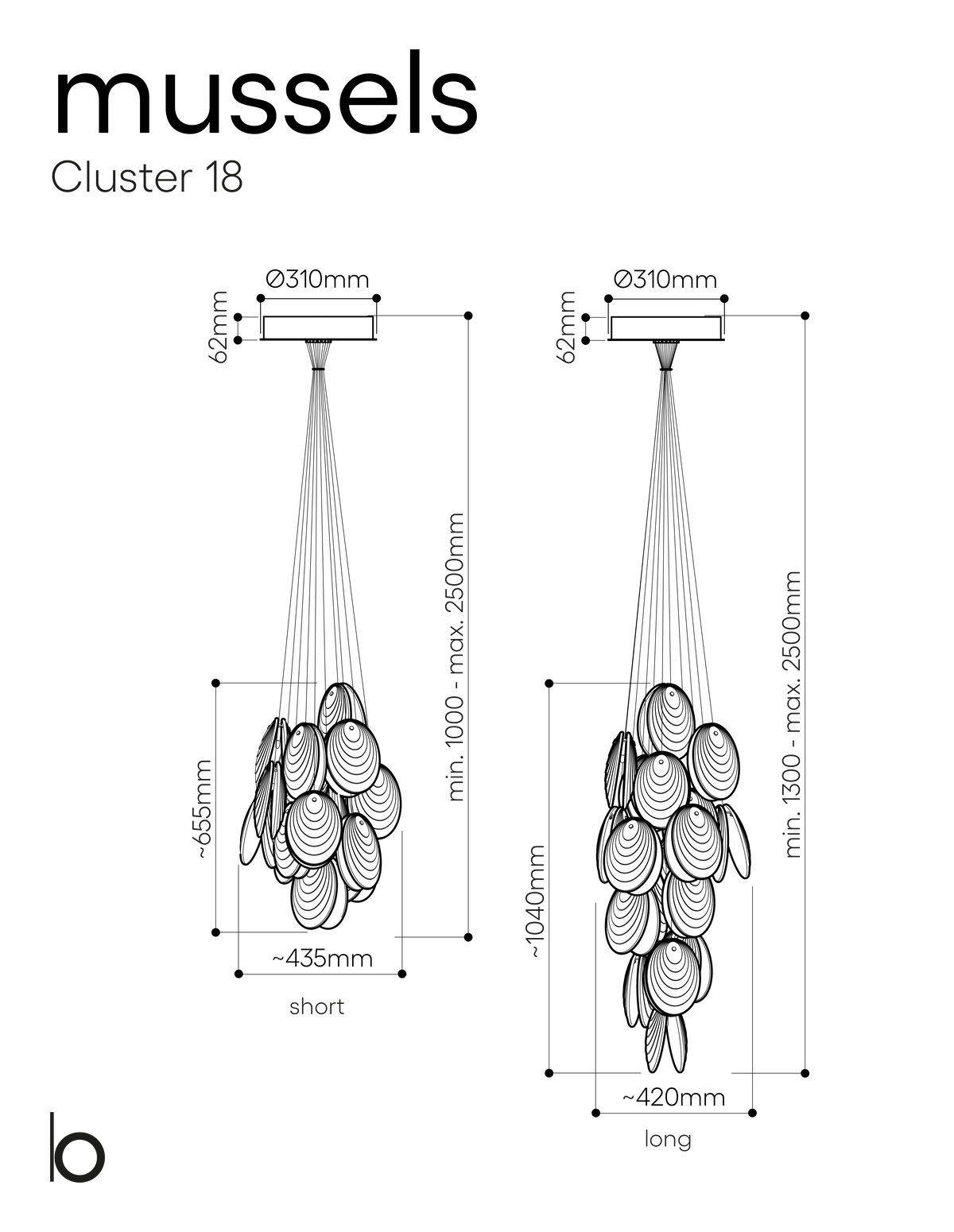BOMMA Mussels cluster 18 pcs 2