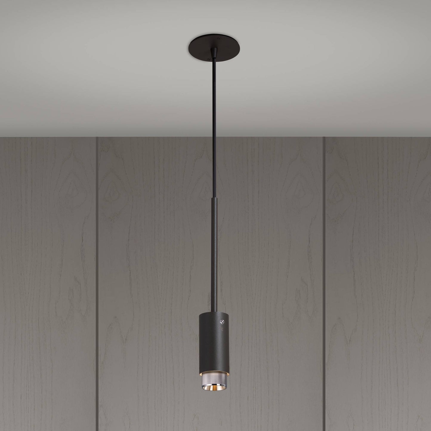 Exhaust Pendant Cross Graphite Steel