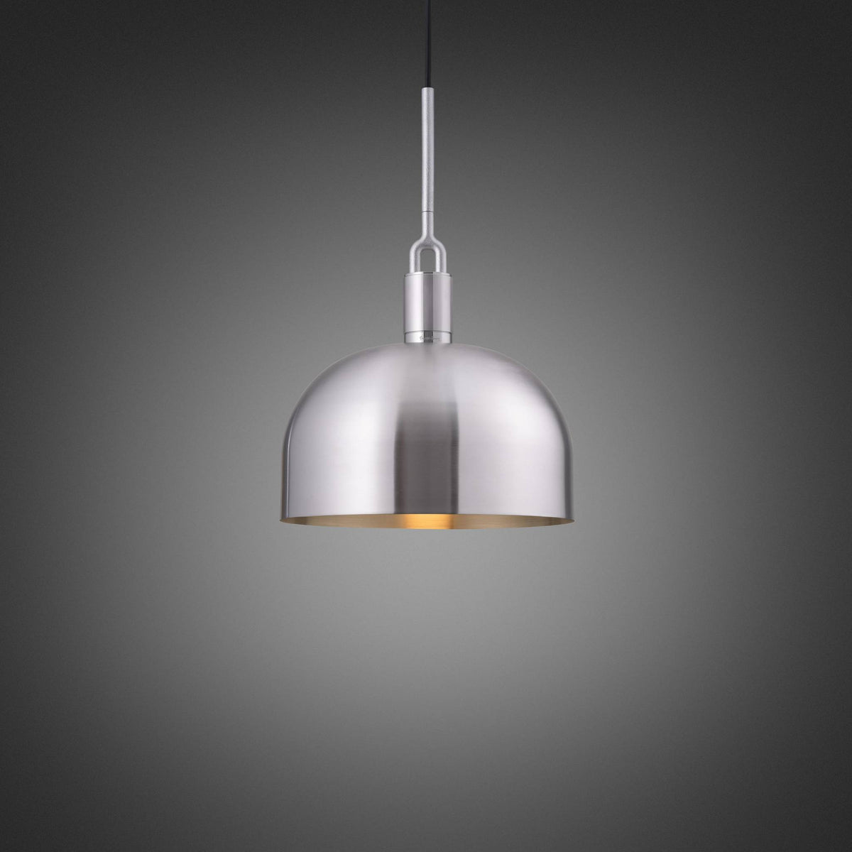Forked Pendant Shade Large Steel