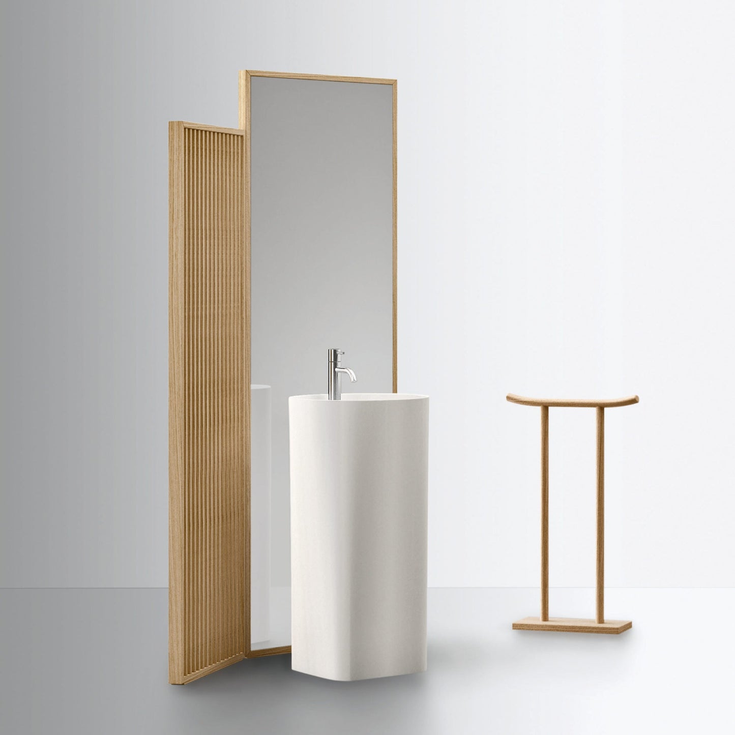 AZUMA 23.07 l washbasin & mirror by NOORTH