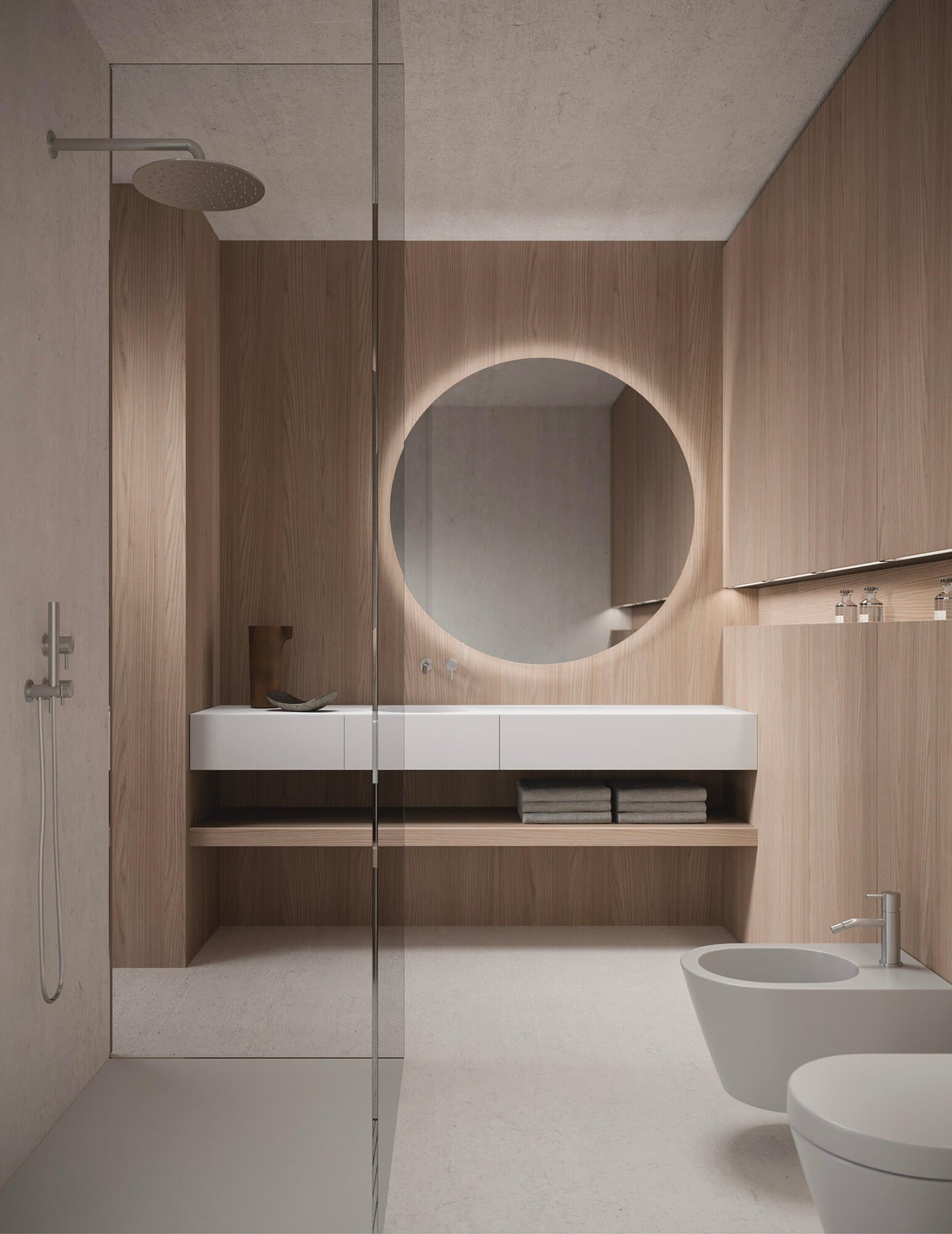 AZUMA 23.03 l washbasin & mirror by NOORTH