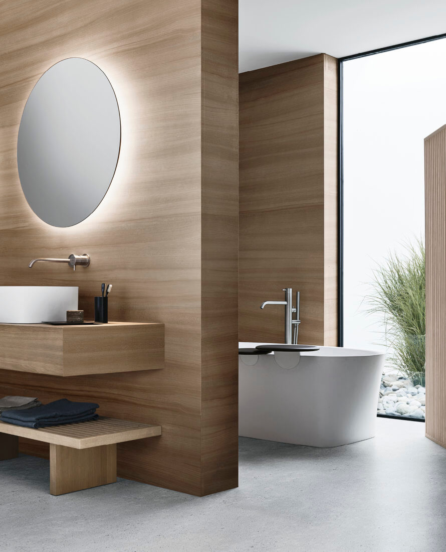 AZUMA 23.01 l washbasin & mirror by NOORTH