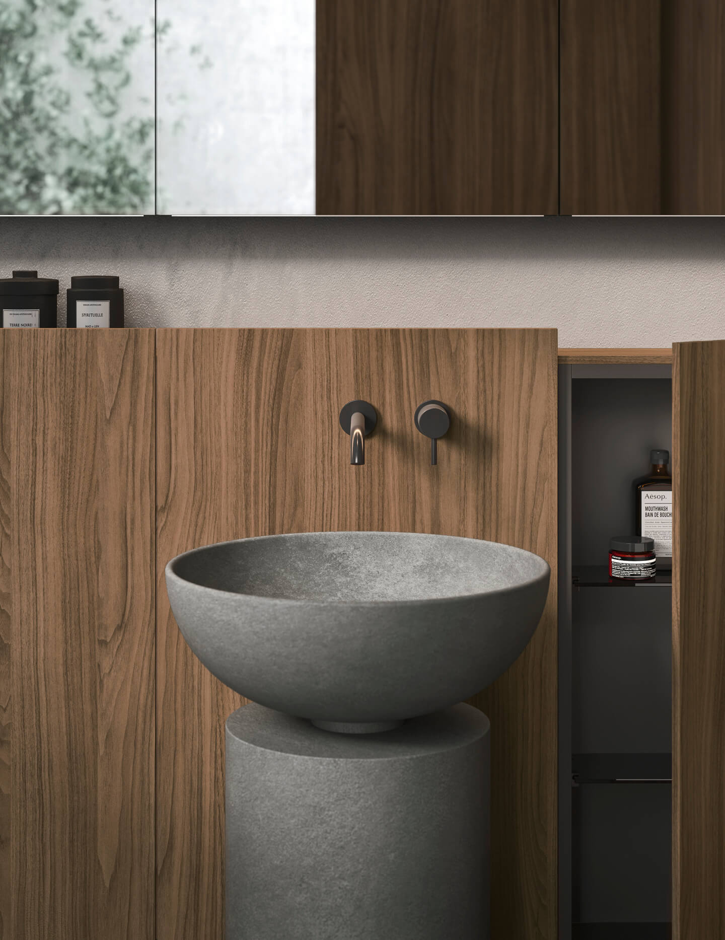 CABA 23.03 l washbasin & mirror by NOORTH