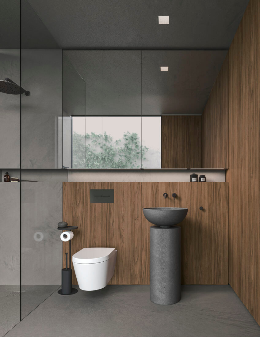 CABA 23.03 l washbasin & mirror by NOORTH