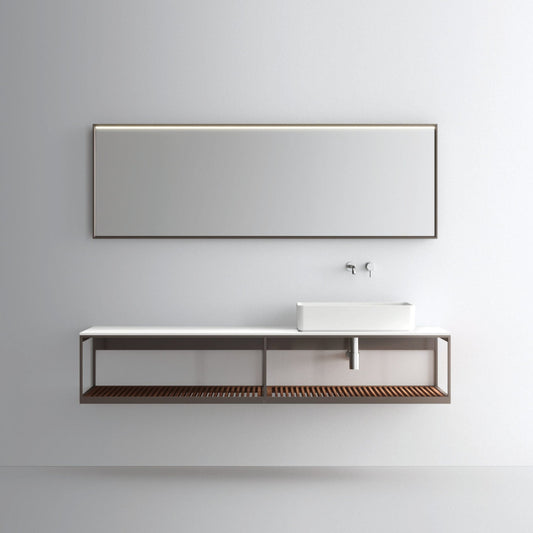 FJORD 19.02 l washbasin & mirror by NOORTH