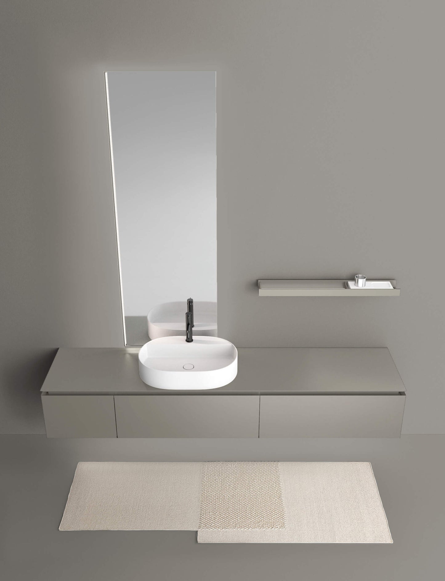 PURO 19.12 B l washbasin & mirror by NOORTH