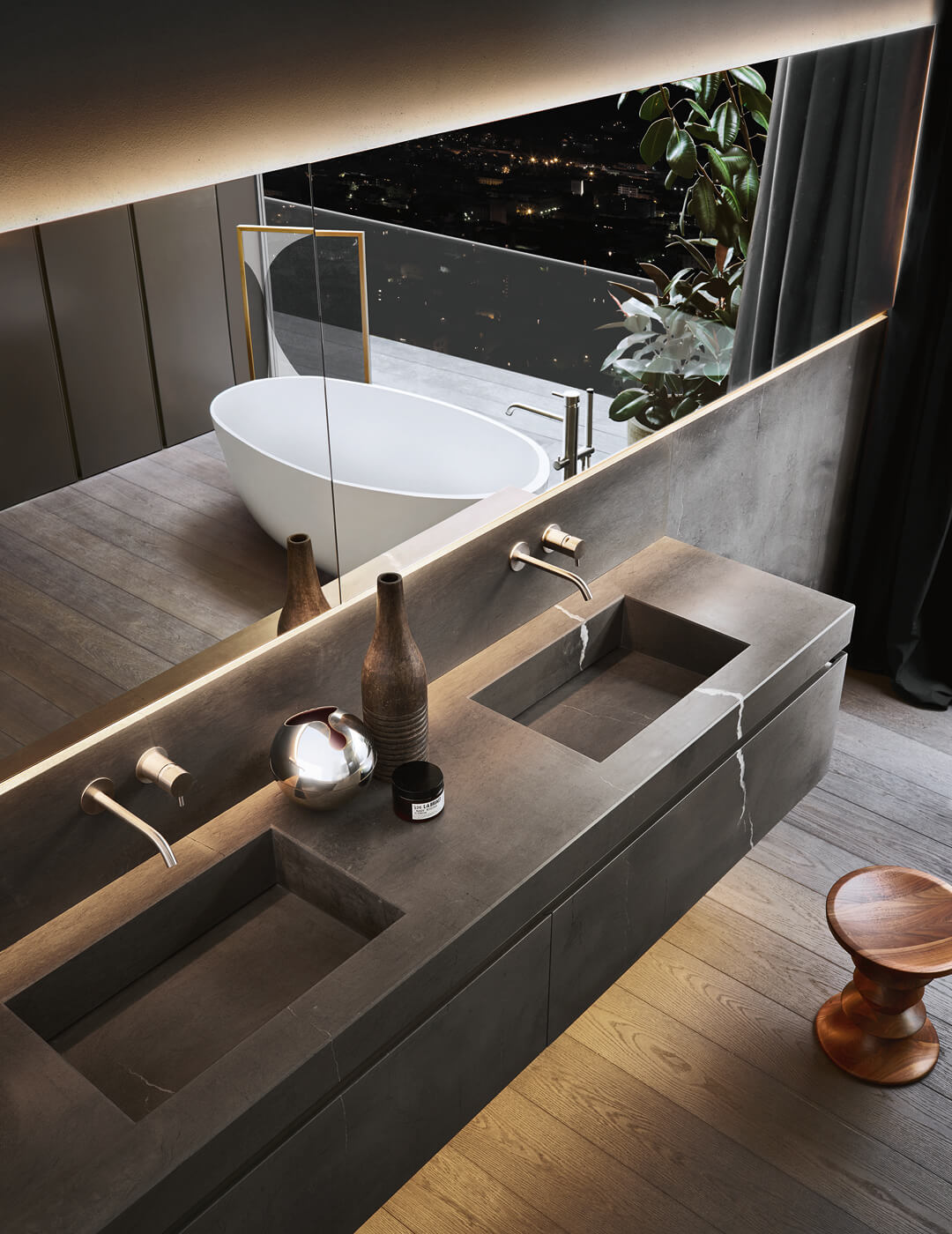 PURO 19.01 l washbasin & bathtub by NOORTH