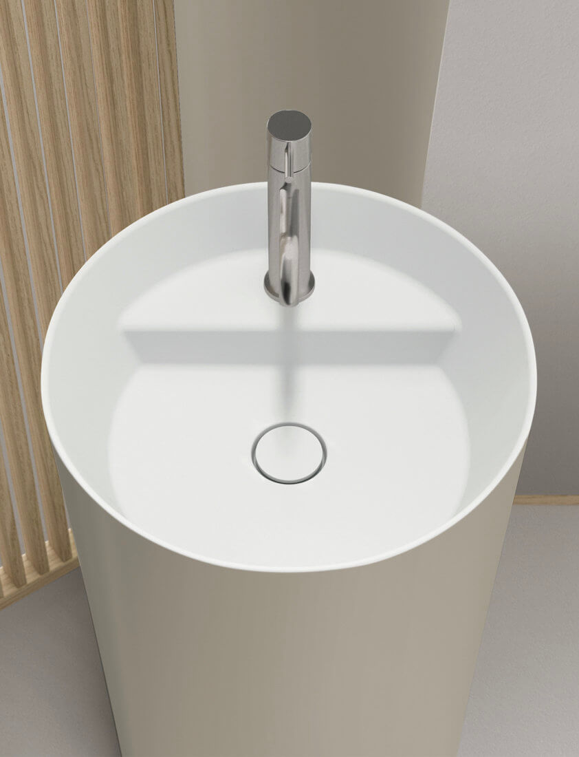 AZUMA 23.07 l washbasin & mirror by NOORTH