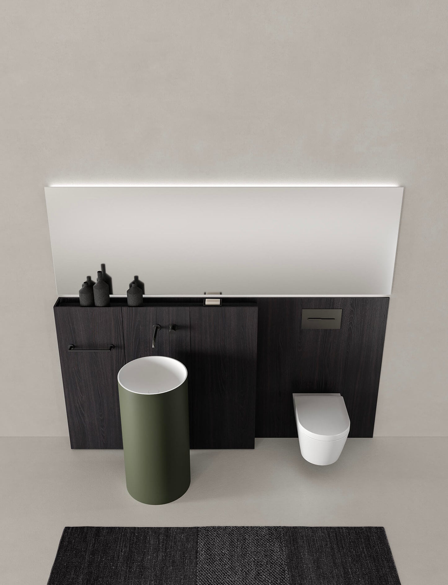 CABA 23.04 l washbasin & mirror by NOORTH