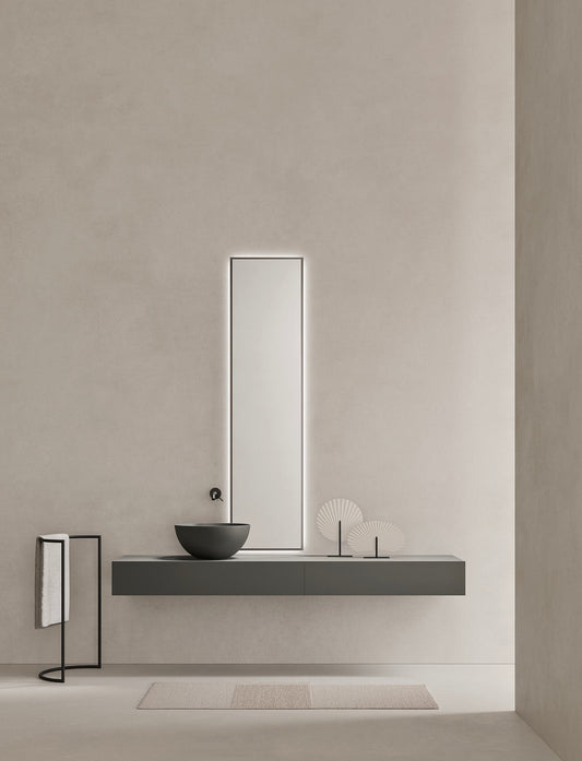 AZUMA 23.02 l washbasin & mirror by NOORTH