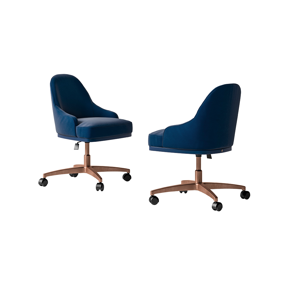 SESTO SENSO SWIVEL OFFICE LEATHER CHAIR I $5,850.00
