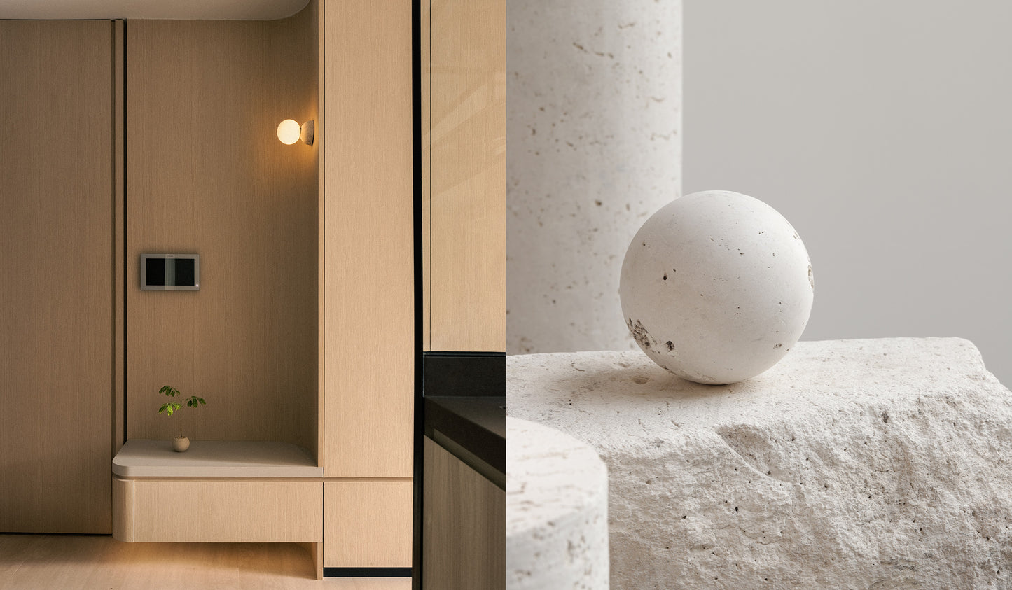 ORIGO WHITE ROCK I Wall Sconce by David Pompa $1,194.00