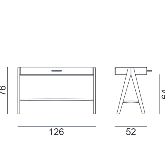 GERVASONI | PIER WRITING DESK | $2,114.00