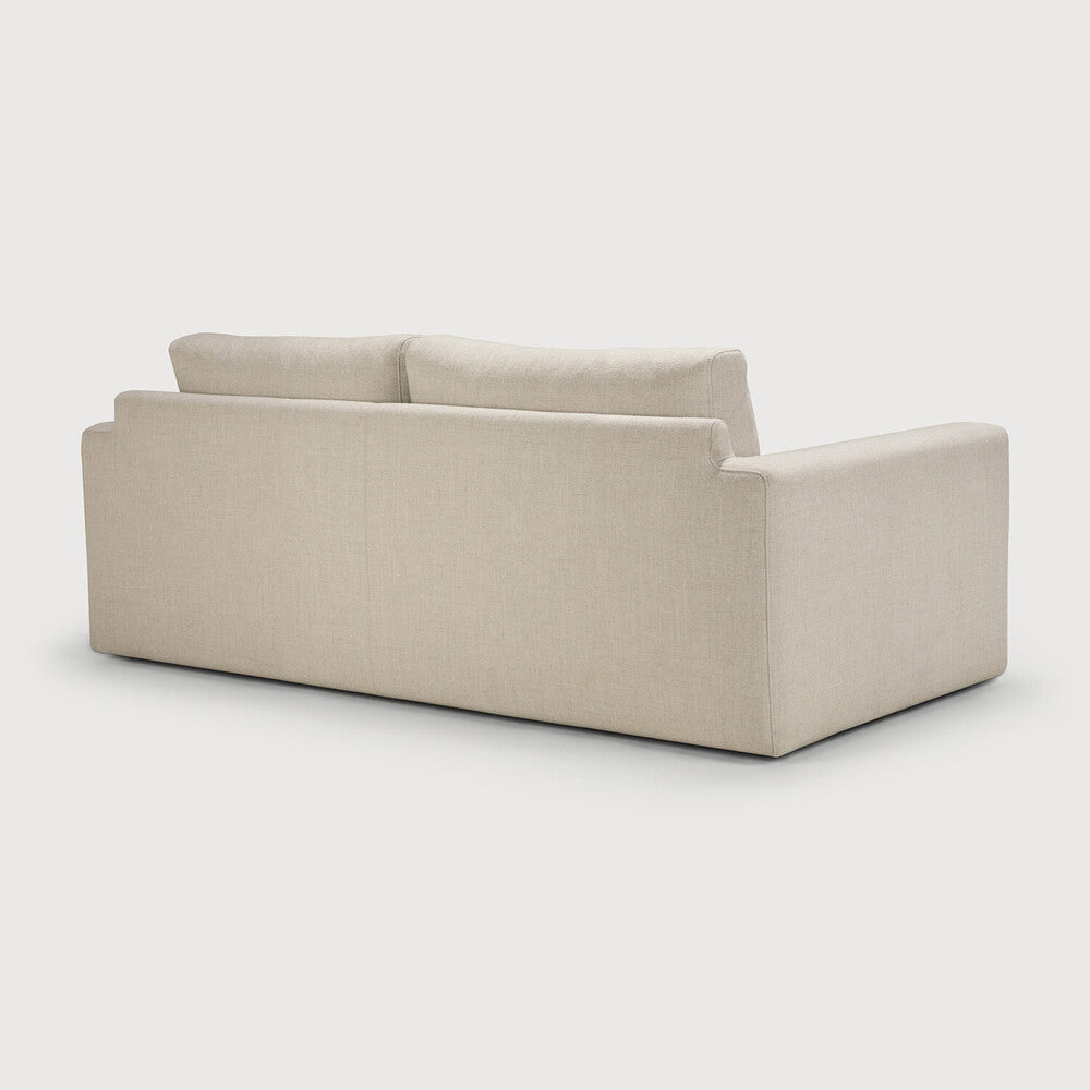 Ethnicraft Ease Sofa - Leche, 2 Seater, back view