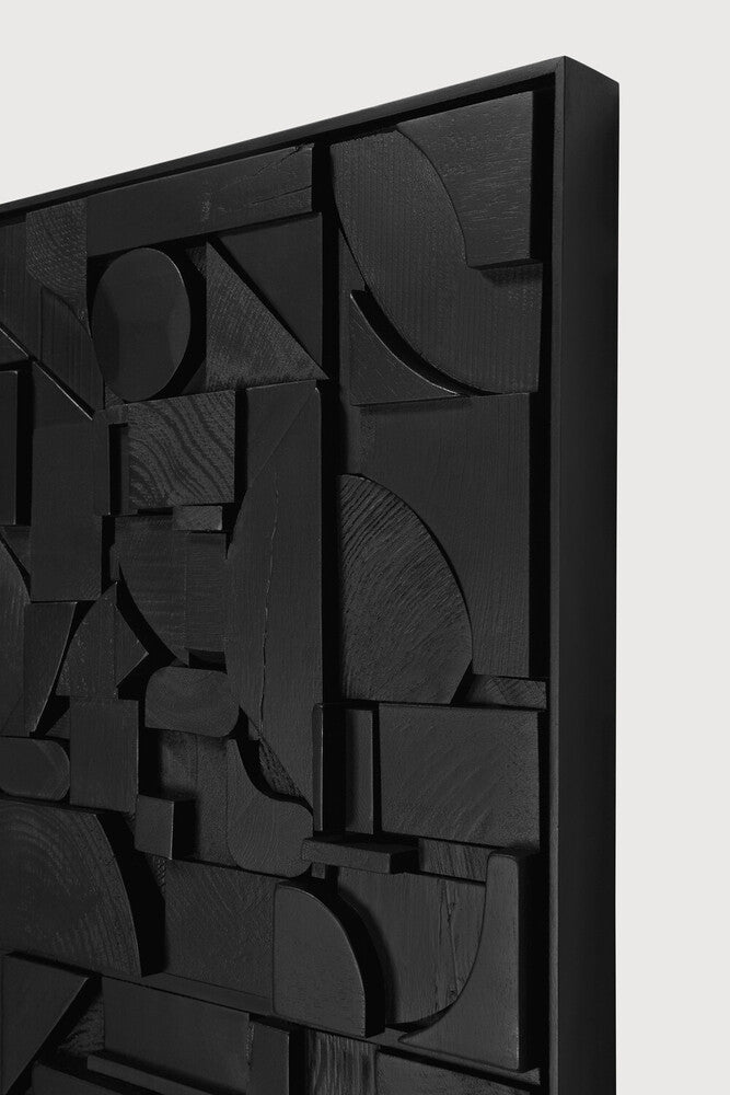ETHNICRAFT BRICKS SQUARE WALL ART - BLACK | $939.00