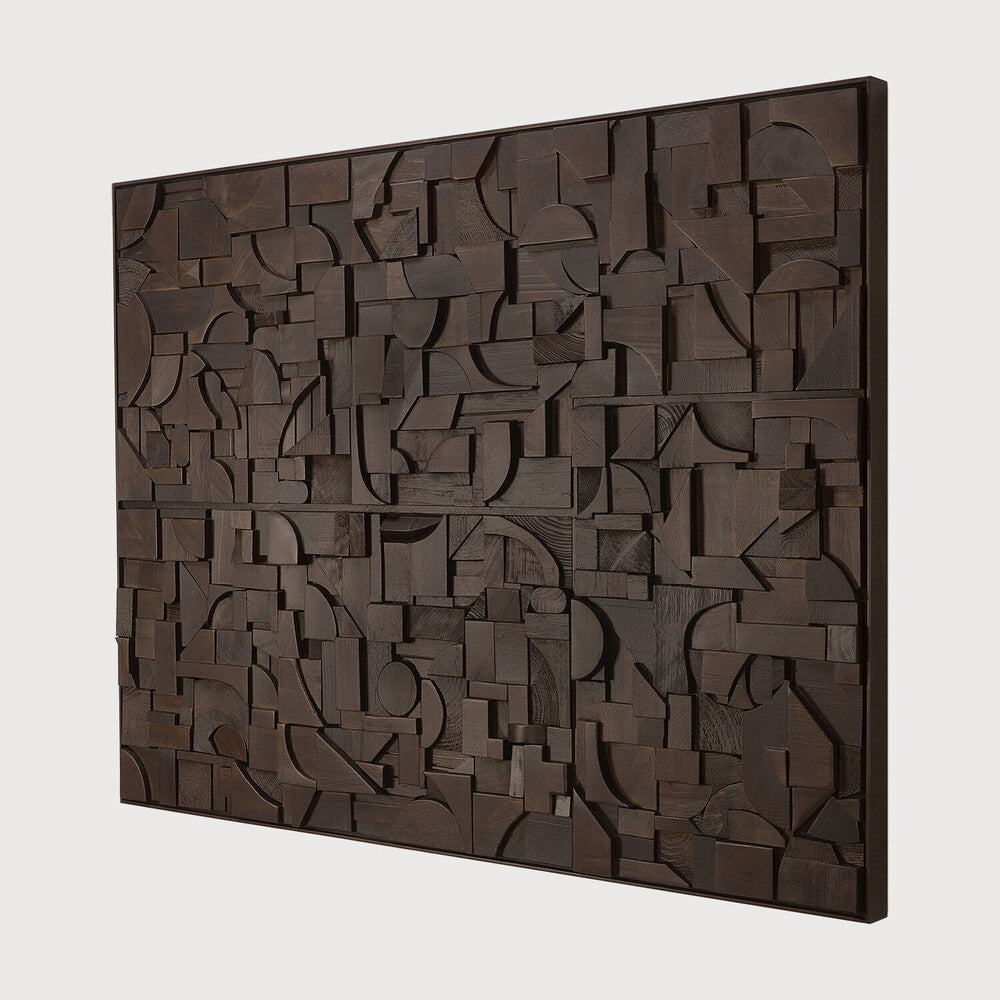 ETHNICRAFT BRICKS RECTANGULAR WALL ART - DARK BROWN | $599.00 - $1,099.00
