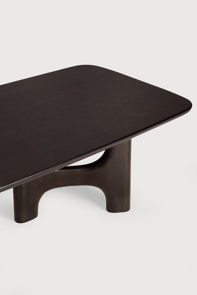 Ethnicraft Flow Coffee Table - Mahogany Rose Brown, detail