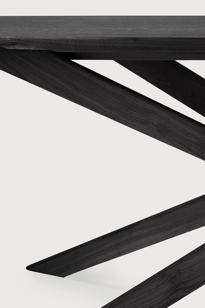 ETHNICRAFT MIKADO OVAL DINING TABLE - OAK BLACK | $6,659.00