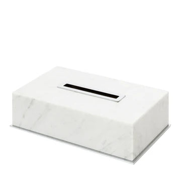 GIOBAGNARA | POSITANO MARBLE RECTANGULAR TISSUE HOLDER #5 | $1,475.00