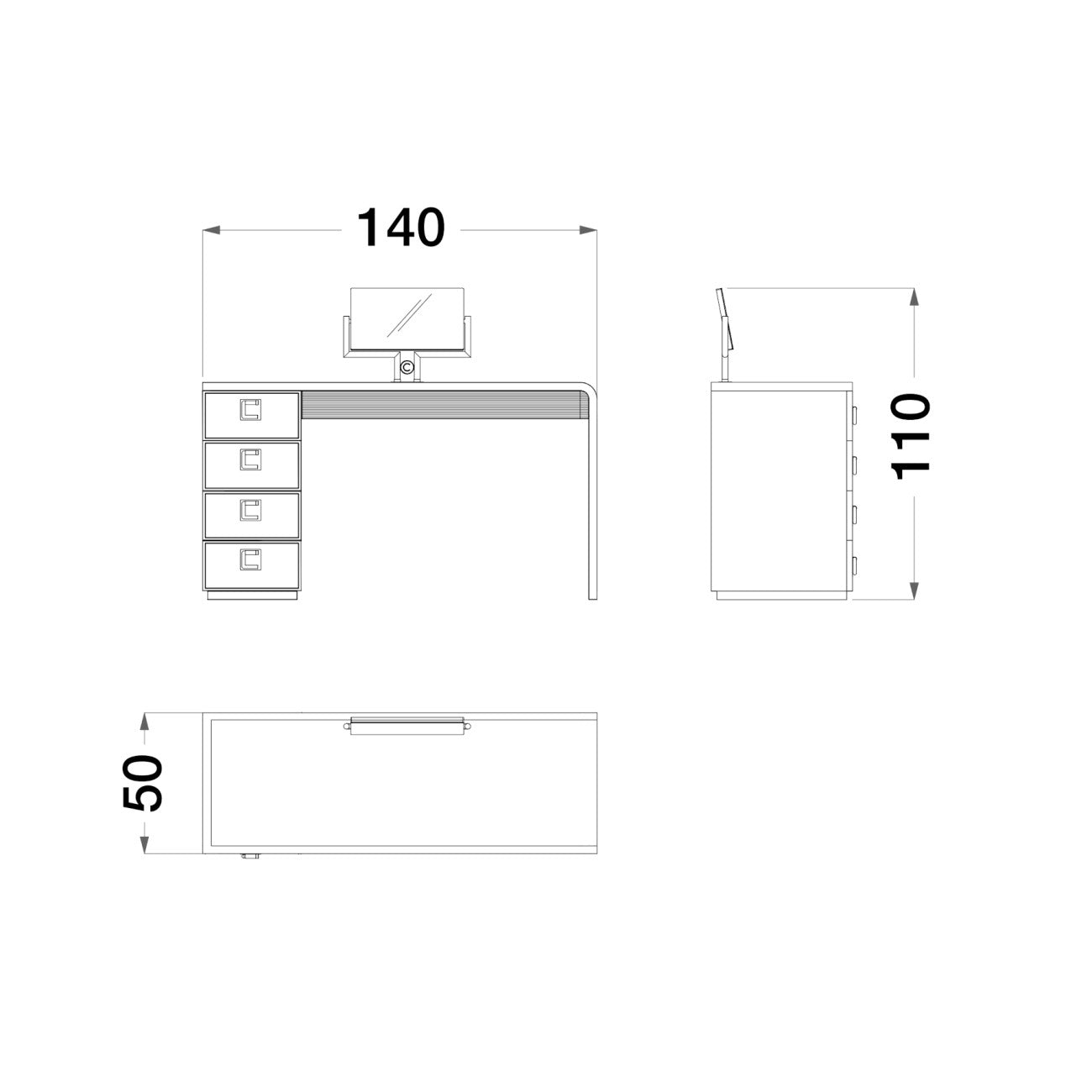 CPRN HOMOOD | SESTO SENSO VANITY TABLE I $15,760.00