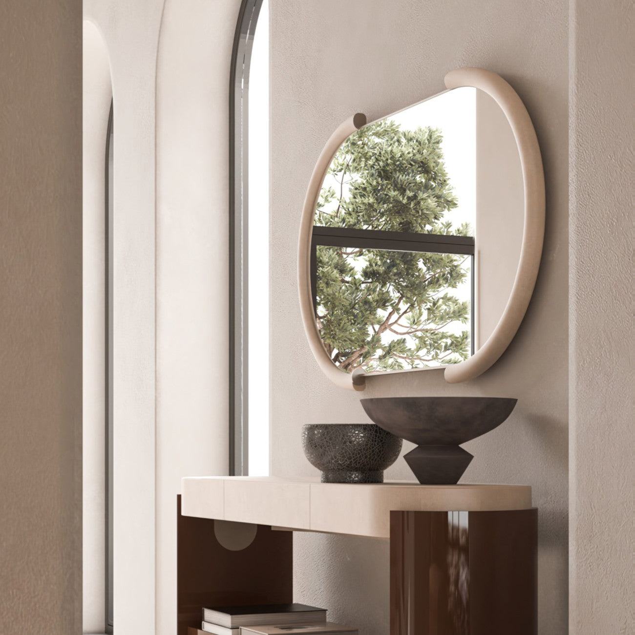 CPRN HOMOOD GASTON ROUND MIRROR - $5,600.00