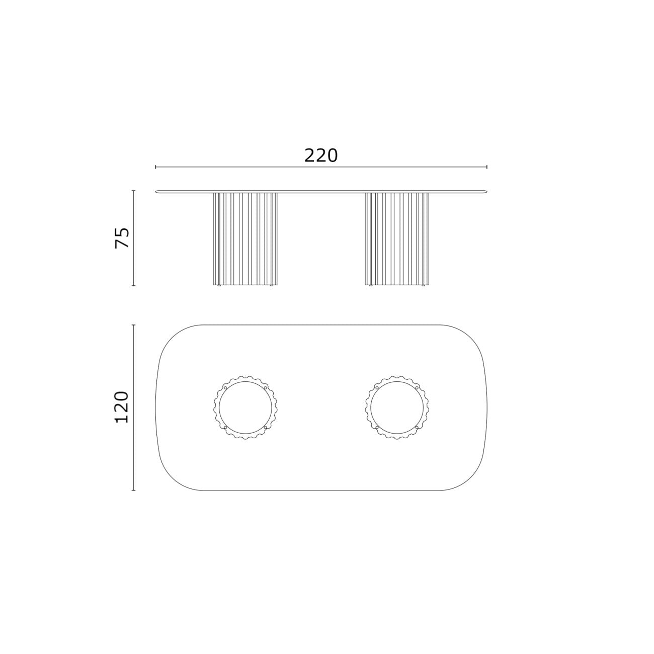 PABLO DINING TABLE I $31,439.00