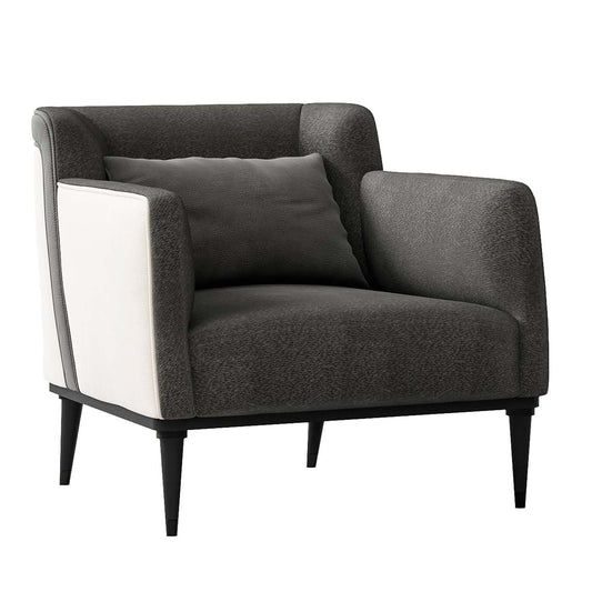 B&W LEATHER LOUNGE ARMCHAIR I $8,540.00