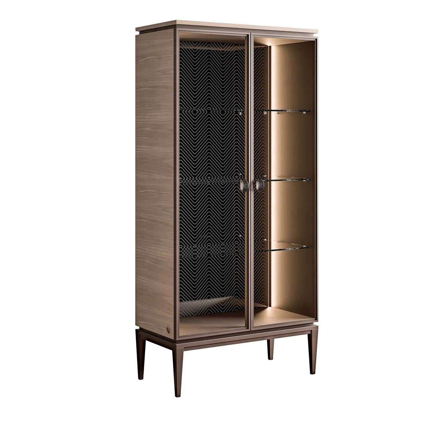 CPRN HOMOOD GLASS ENGRAVED DISPLAY CABINET - $12,650.00