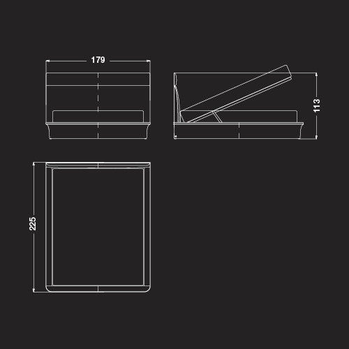CPRN HOMOOD | STARLIGHT QUEEN BED WITH STORAGE I $21,929.00