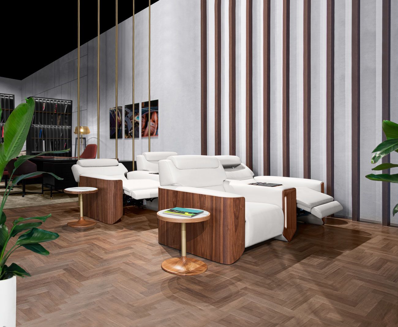 ASTON MARTIN HOME | V212 WOOD AND MARBLE SIDE TABLE | $6,250