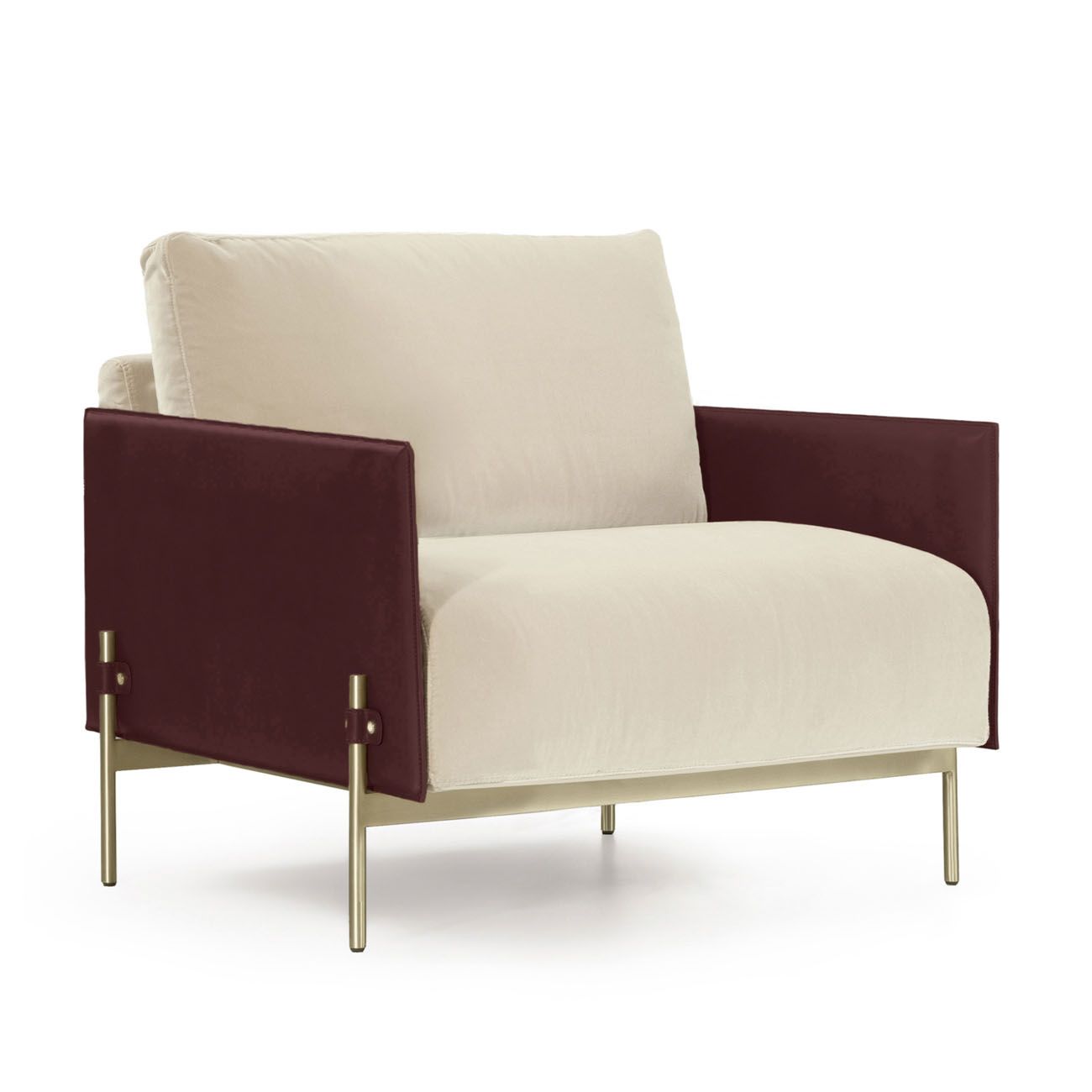 ASTON MARTIN HOME | V215 Leather and Velvet Armchair - $20,900.00