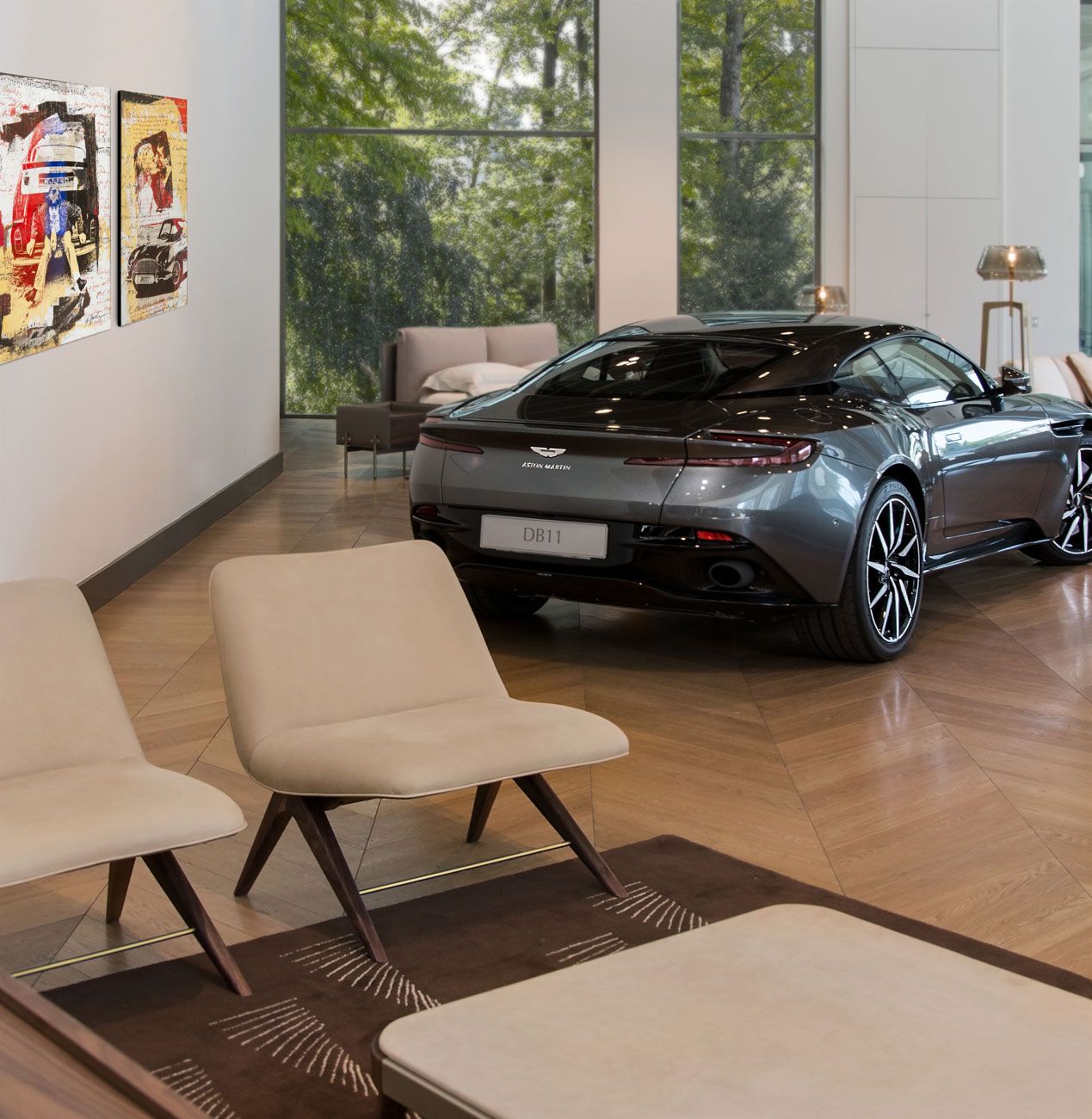 ASTON MARTIN HOME | V219 LEATHER LOUNGE CHAIR | $10,129.00