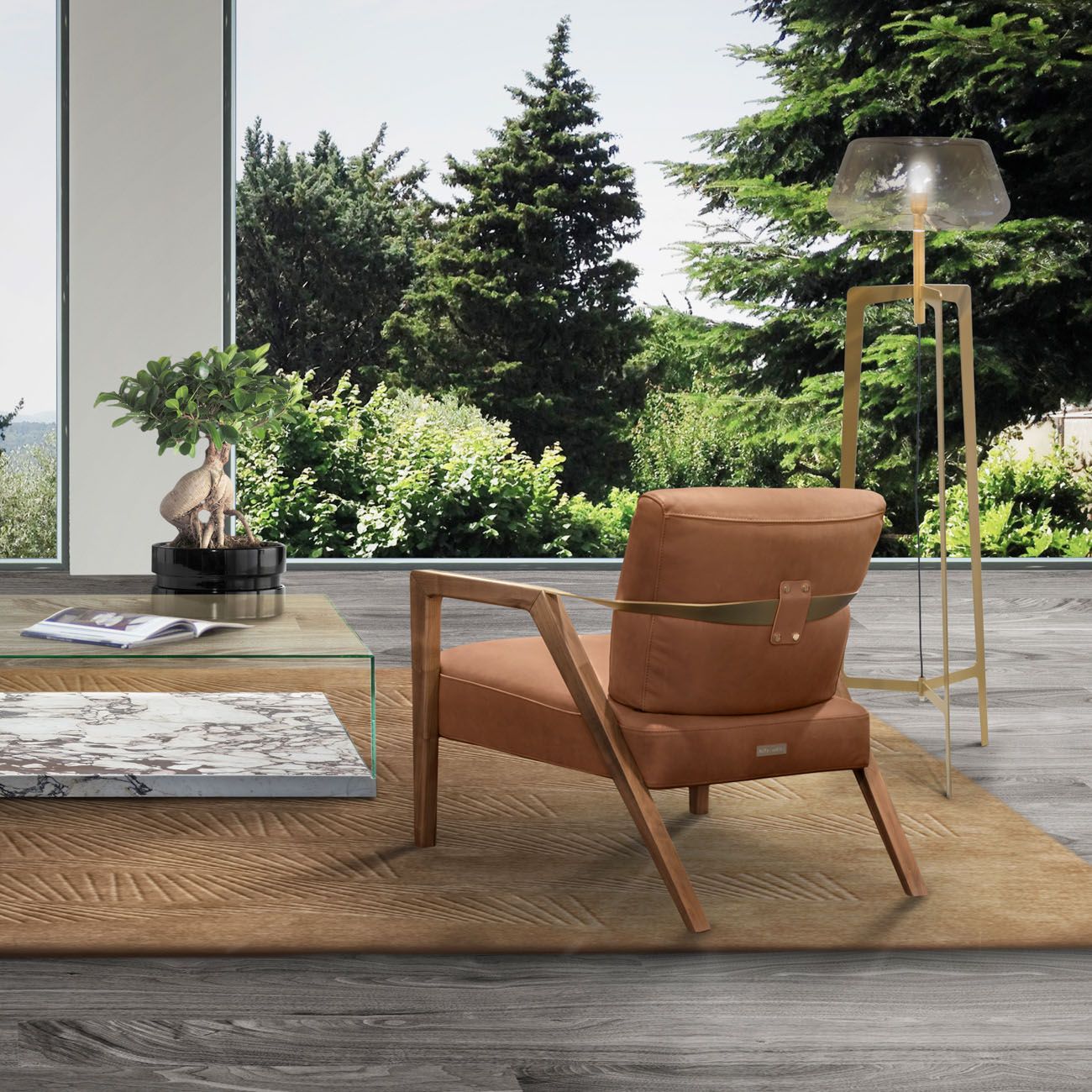 ASTON MARTIN HOME | V221 LEATHER ARMCHAIR | $8,750