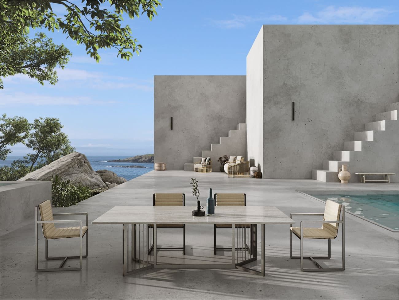 FORMITALIA OUTDOOR | Virgilio Dining Table - $23,803.00