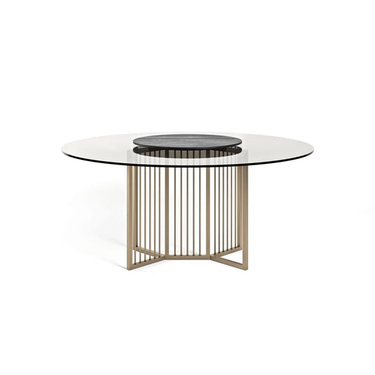 OUTDOOR VIRGILIO DINING TABLE W. LAZY SUSAN | $18,978.00