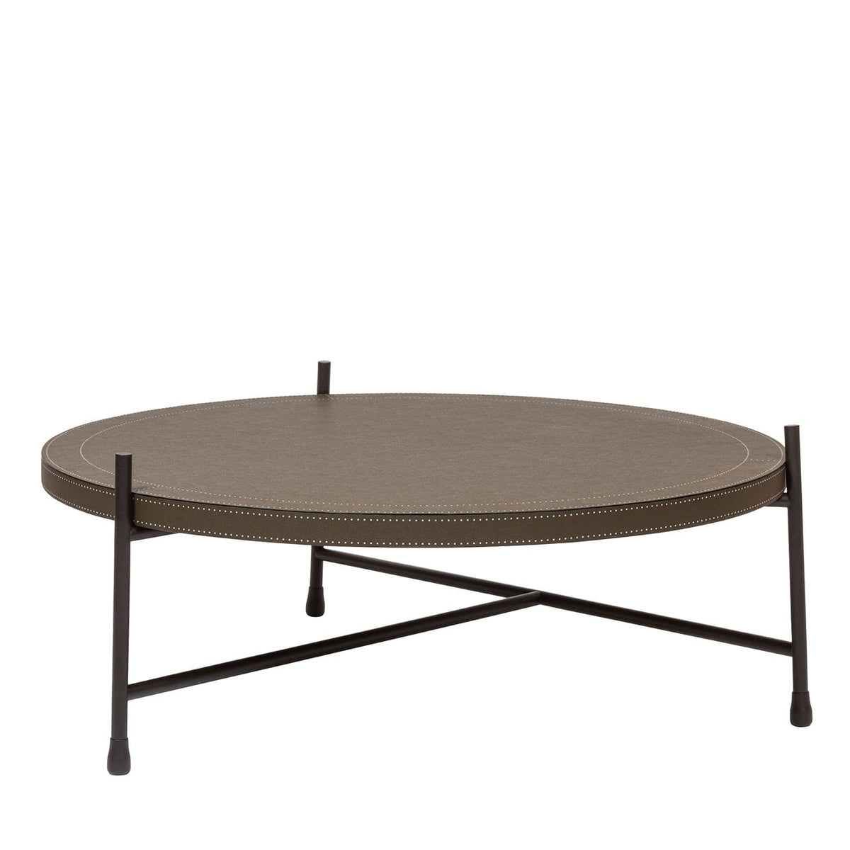 Oblivion Brown Round Coffee Table (Large)