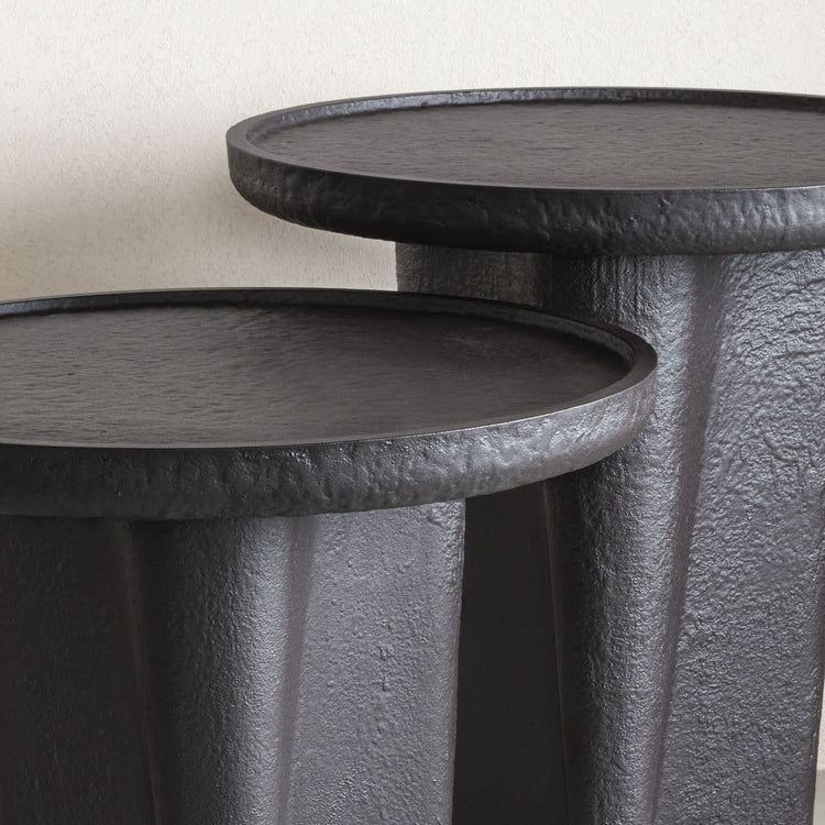 GIOBAGNARA | TANELL IMPERFECT TALL BRONZE SIDE TABLE | $3,625.00