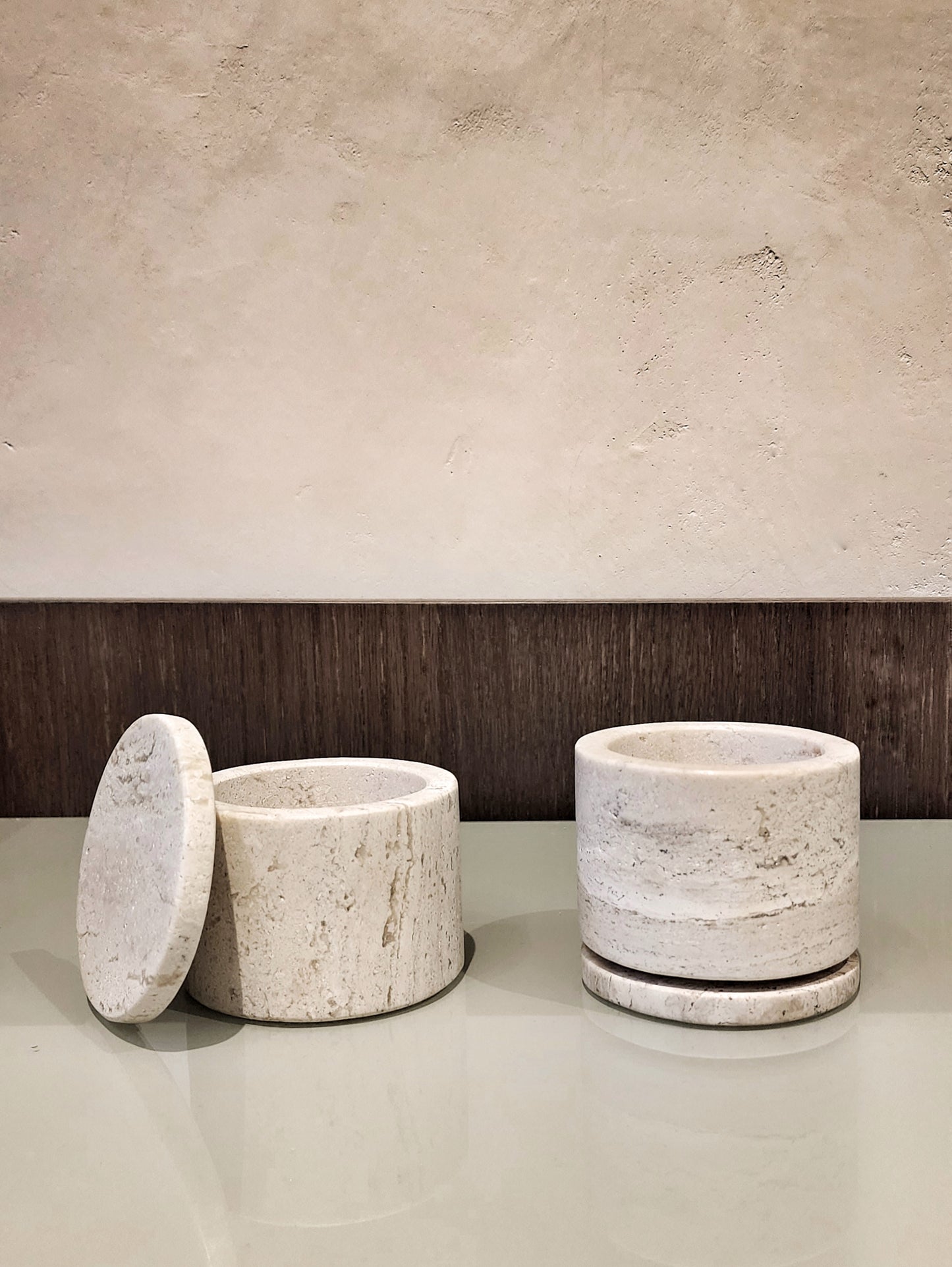 Travertine Canister - $120.00